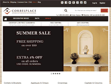 Tablet Screenshot of corbelplace.com